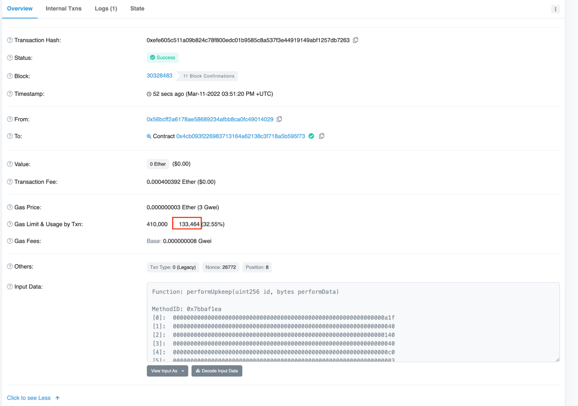 balancerOffChainSubset1 BalancerOffChain1 Gas